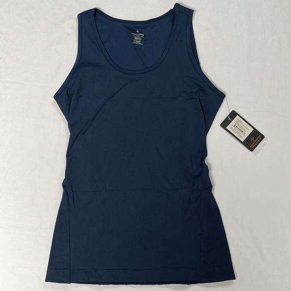 Tommie Copper Lower Back Support Tank Top Dark Navy Size Large - Picture 2 of 7
